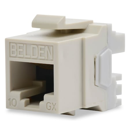 Belden 1-PORT MOD JACK 8W8P UTP, T568A/B CAT6A IP10 KEYCONNECT, 10GX DARK BLUE AX104156